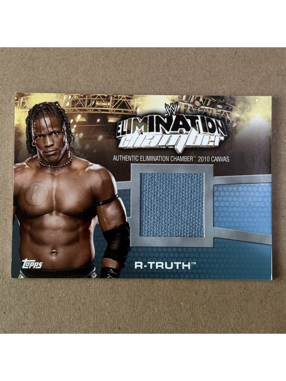 2010 Topps WWE R-Truth #EC-19 Elimination Chamber Canvas Relic